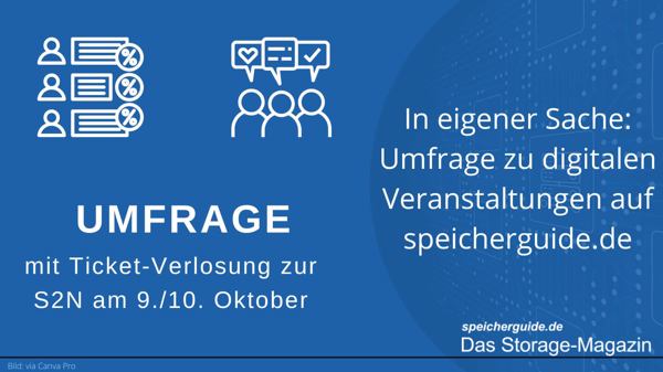 In eigener Sache: Umfrage zu digitalen Veranstaltungen